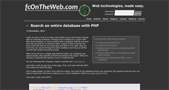 Desktop Screenshot of fcontheweb.com